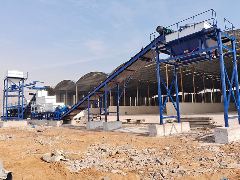 WDJ800型穩(wěn)定土拌和站水泥二次計(jì)量過(guò)渡倉(cāng)